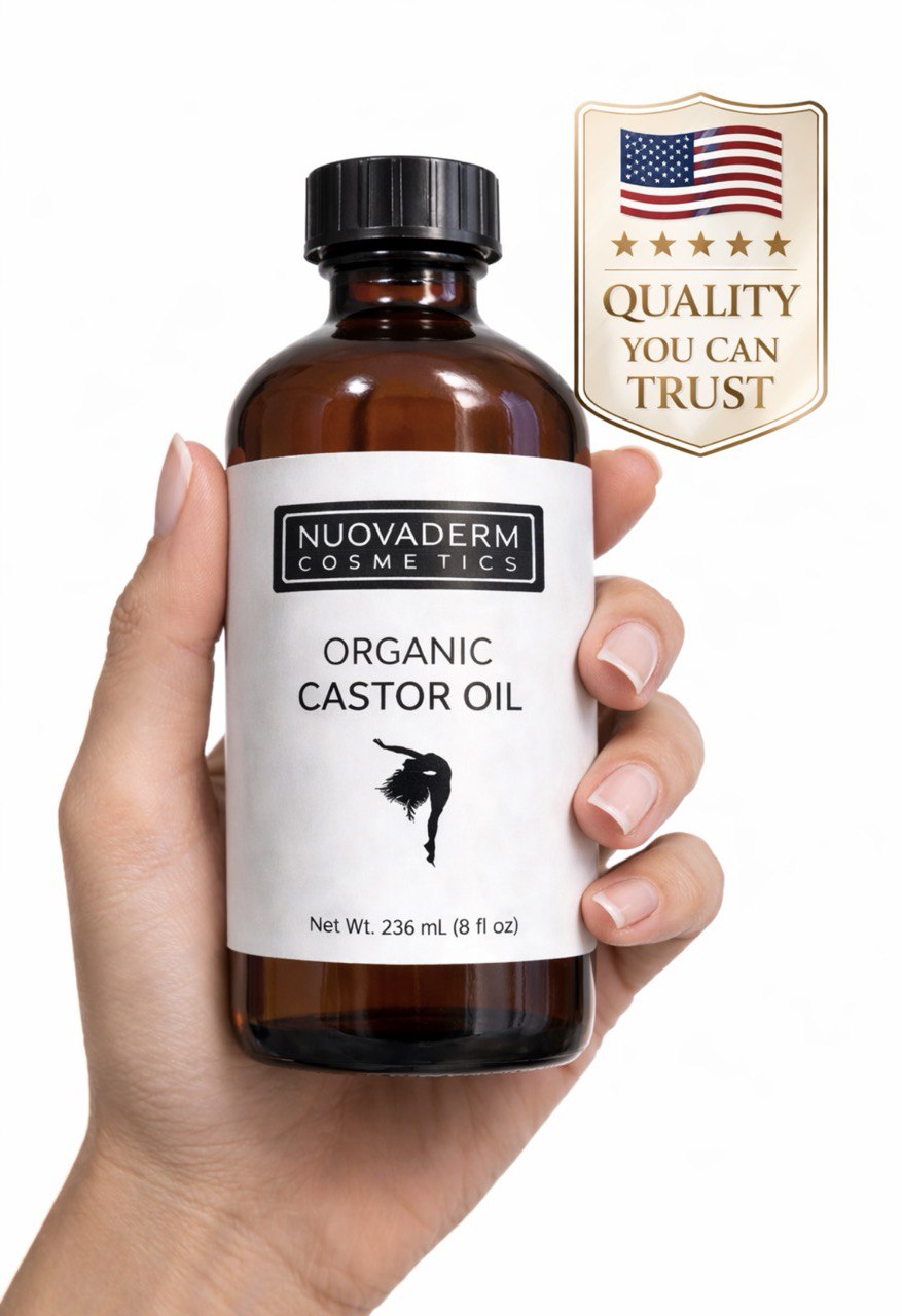 Nuovaderm Certified Organic Castor Oil – 16 oz